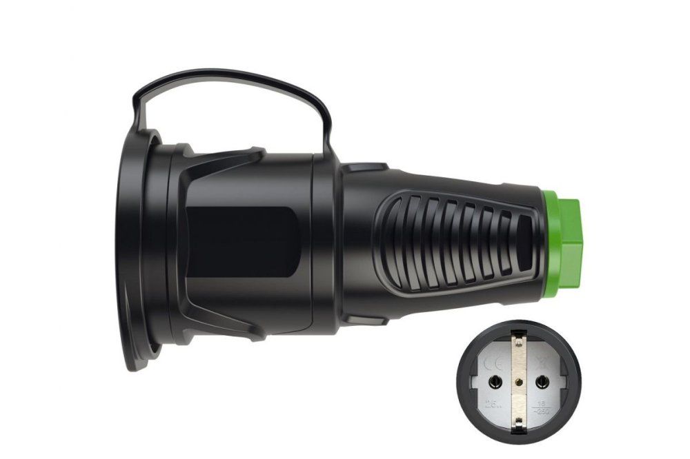 Кабельная розетка 16A 220V 2P+E IP54 PCE 2511-shu