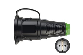 Кабельная розетка 16A 220V 2P+E IP54 PCE 2511-shu