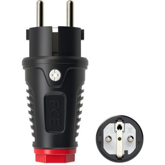 Кабельная вилка 16А 250V 2P+E IP54 PCE 0521-sr