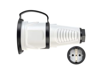 Кабельная розетка 16A 220V 2P+E IP54 с крышкой PCE 2511-gs
