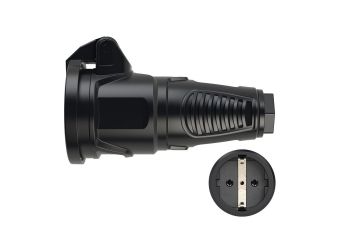 Кабельная розетка 16A 250V 2P+E IP54 с крышкой PCE  2522-ss