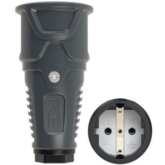 Кабельная розетка 16A 220V 2P+E IP20 PCE 2510-as