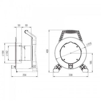 Кабельный удлинитель на катушке PCE XREEL 310 (9350245-p)