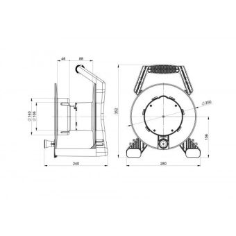 Кабельный удлинитель на катушке PCE XREEL 250 (9250022-p)