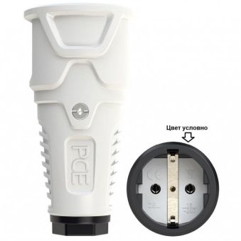 Кабельная розетка 16A 220V 2P+E IP20 PCE 2510-gs